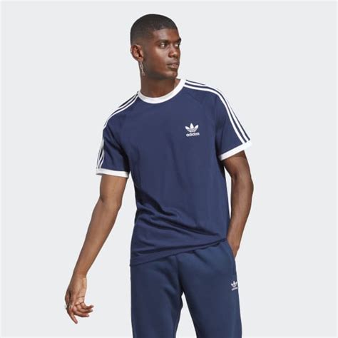 adidas originals 3 stripe t-shirt met lange mouwen|adidas Originals Men's Adicolor Classics 3.